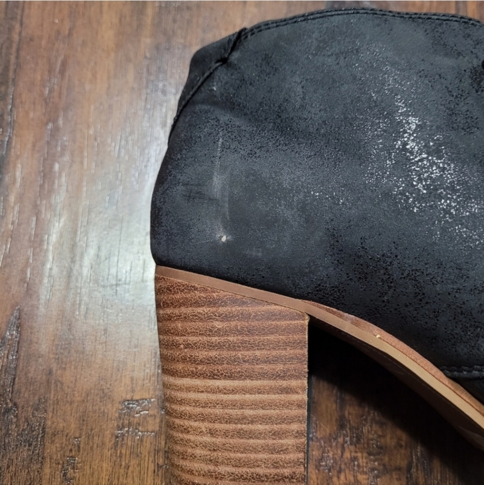 Toms Lunata Size 10 Women's Black Ankle Boots - Picture 7 of 9